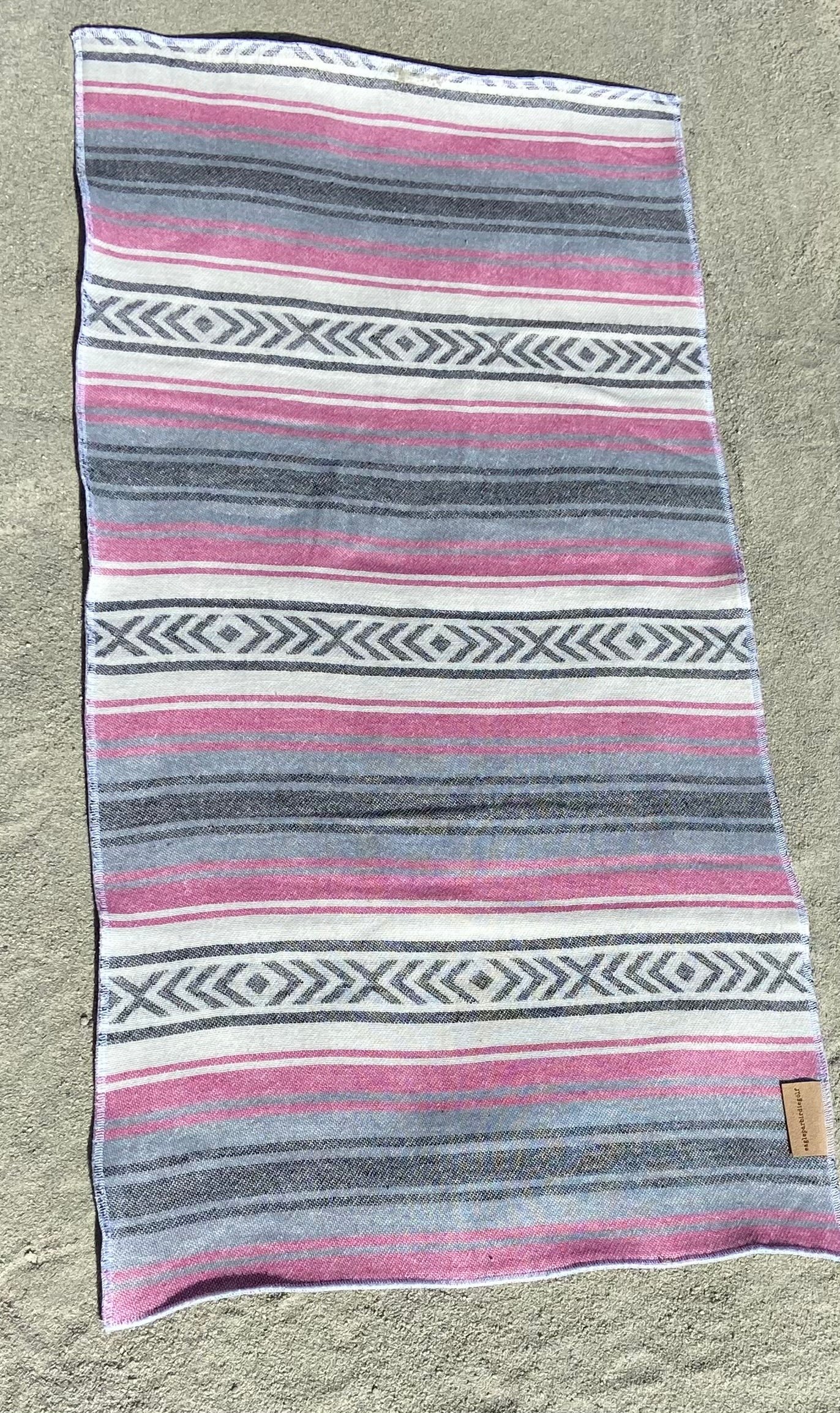 Pink Baja Surf Golf Towel on Sand