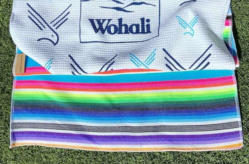 Sarape Pattern Golf Towel with Wohali custom logo
