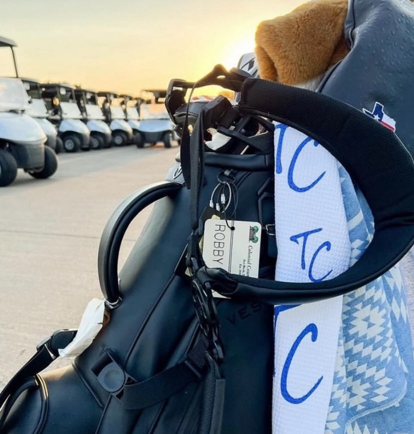Golf Bag with Golf Caddy Towel