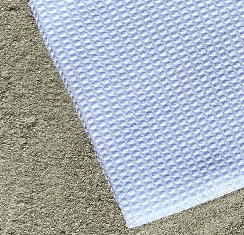 Textured Golf Caddy Towel on Sand, White Color