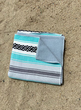 Load image into Gallery viewer, Baja surf golf towel (baja green)